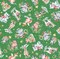 P & B Textiles Christmas Little Darlings on Green 100% Cotton Fabric Price per Yard